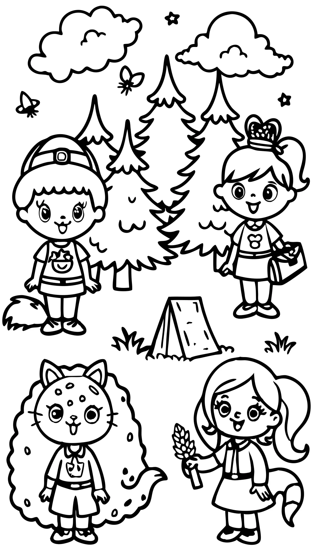 coloriages de scouts